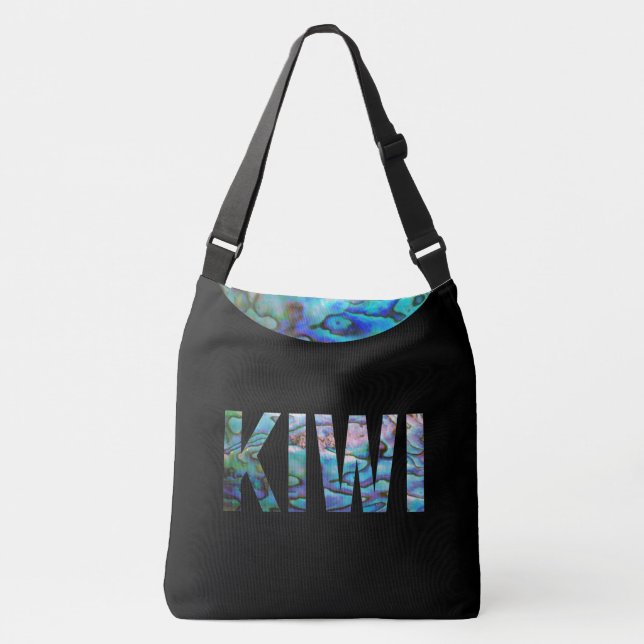 BOLSO CRUZADO NUEVA ZEALAND KIWI PAUA (Anverso)