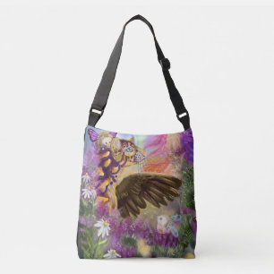 Bolso Cruzado Nuevos comienzos arte de fantasía de leopardo nubl