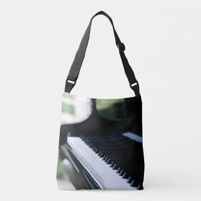 Bolso Cruzado Obra de arte de piano cuto (Anverso)