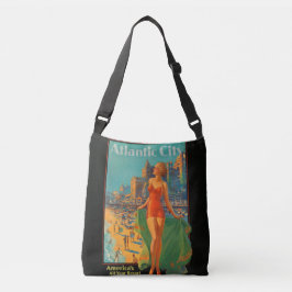 Bolso Cruzado Obras de arte antiguas de la belleza de la playa d
