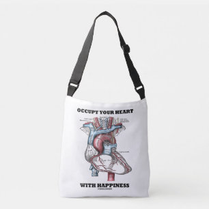 Bolso Cruzado Occupen su corazón con humor de anatomía de felici