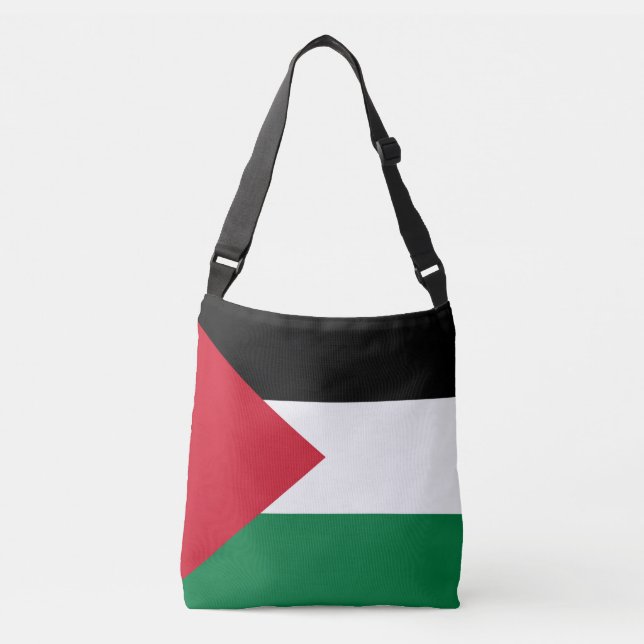 Bolso Cruzado oficialmente bandera del Estado de Palestina (Anverso)