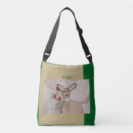 Bolso Cruzado ¡Oh ciervo! Verde del bosque marrón claro