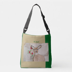 Bolso Cruzado ¡Oh ciervo! Verde del bosque marrón claro