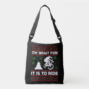 Bolso Cruzado Oh Qué Diversión Es Montar En Bicicleta Navidad