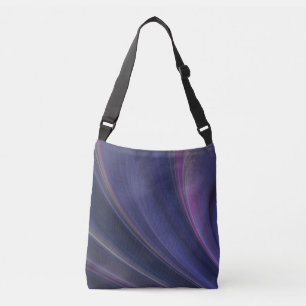 Bolso Cruzado Olas de Arena Suave Púrpura