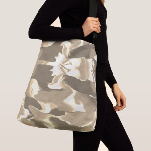 Bolso Cruzado Olas de Tan y Diseño Marrón