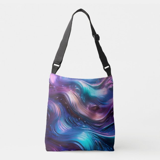 Bolso Cruzado Ondas coloridas (Anverso)