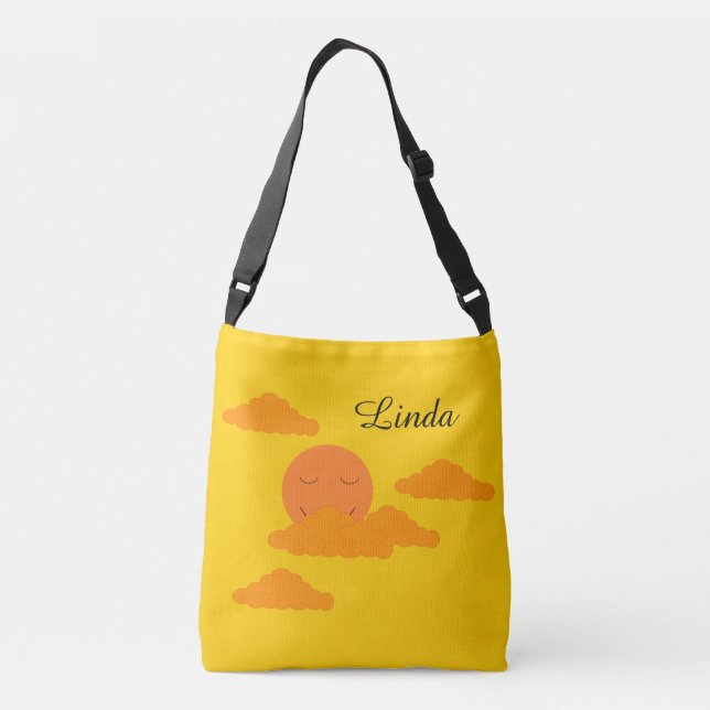 Bolso Cruzado Orange Sun in Golden Sky:   (Reverso)