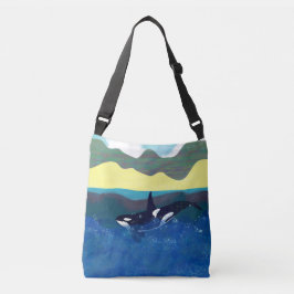 Bolso Cruzado Orca en un océano brillante