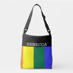 Bolso Cruzado Orgullo gay, arcoiris único personalizado