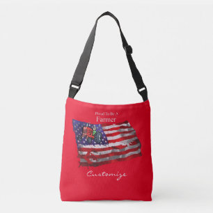 Bolso Cruzado Orgullosa bandera patriótica de Thunder_Cove
