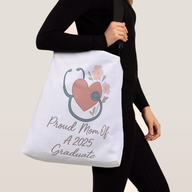 Bolso Cruzado Orgullosa madre de la enfermera graduada 2025 - Di (Detalle)