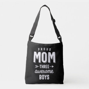 Bolso Cruzado Orgullosa Mamá Tres Impresionantes Chicos