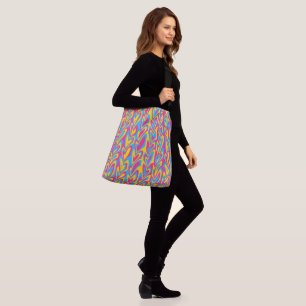 Bolso Cruzado Orgulloso Pansexual Groovy Trippy Squiggly Quirky