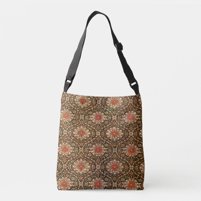 Bolso Cruzado Oriental Persa, Patrón Turco (Reverso)