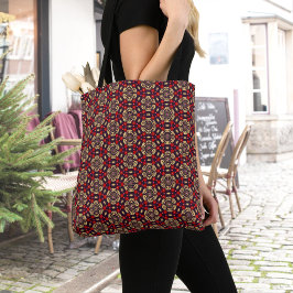 Bolso Cruzado Ornamental Cherry Blossom Pattern Tote