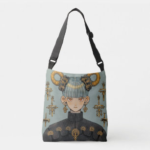 Bolso Cruzado Ornate Steampunk Fantasy Anime Chica