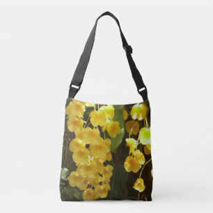 Bolso Cruzado Orquídeas Amarillas colgando flores tropicales