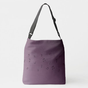 Bolso Cruzado Oscuro Ombre Musical Notes Mauve