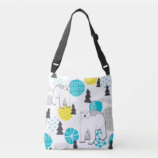Bolso Cruzado Oso polar (Anverso)