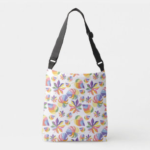 Bolso Cruzado Otoño Veranillo Indio Con Hojas Coloridas