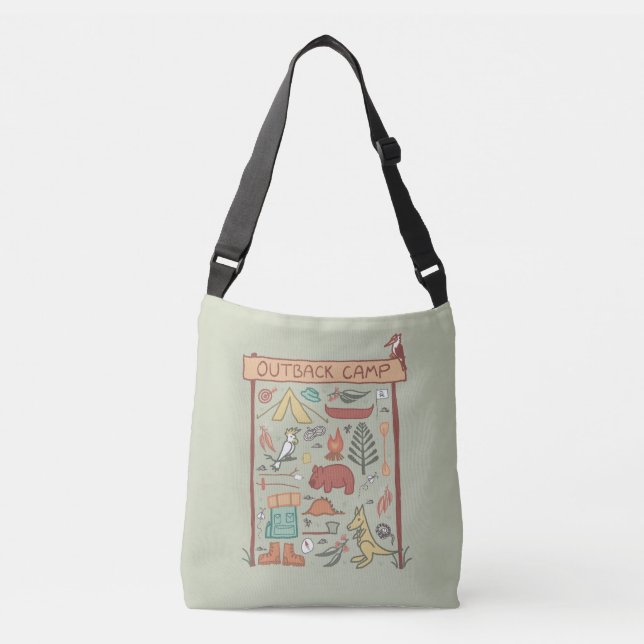 Bolso Cruzado Outback Camp Australian Animals Camping (Anverso)