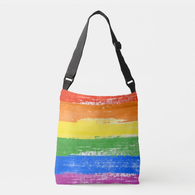 Bolso Cruzado Paint del Orgullo LGBT (Anverso)