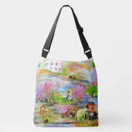 Bolso Cruzado Paisaje acuarela