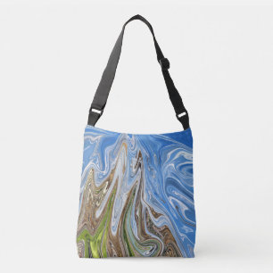 Bolso Cruzado Paisaje colorido Resumen de arte   Mejor arte fino