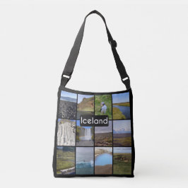 Bolso Cruzado Paisaje de verano de Islandia