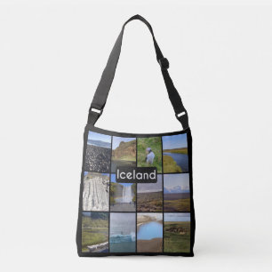 Bolso Cruzado Paisaje de verano de Islandia