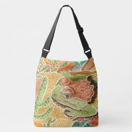 Bolso Cruzado Paisaje del desierto de Lazy Lizard