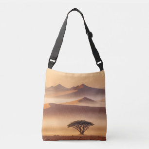 Bolso Cruzado Paisaje del desierto Serene Majestic Nature Mornin