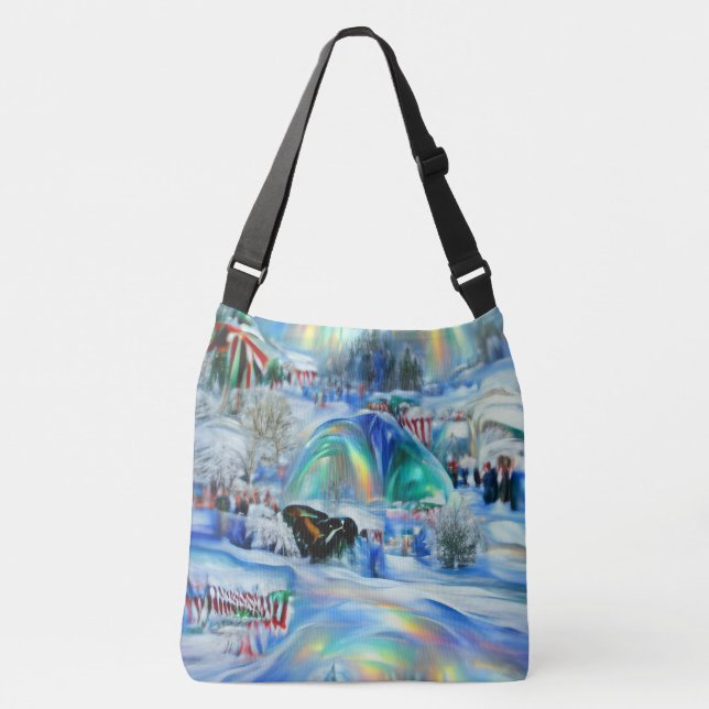Bolso Cruzado Paisaje invernal (Anverso)