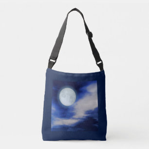 Bolso Cruzado Paisaje lunar con nubes lunares