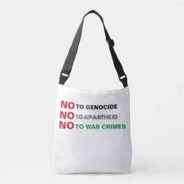 BOLSO CRUZADO PALESTINA LIBRE NO AL GENOCIDIO DE LOS CRÍMENES DE