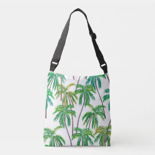 Bolso Cruzado Palmas acrílicas: Textura textil de verano.