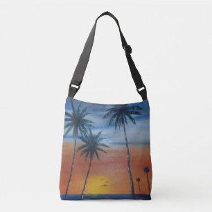 Bolso Cruzado Palmeras de la puesta del sol