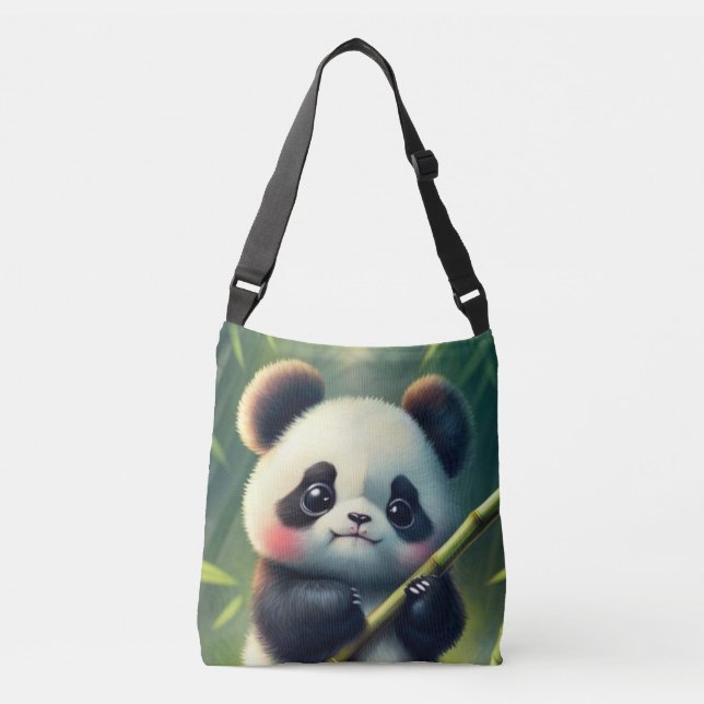 Bolso Cruzado Panda (1 cara): (Anverso)