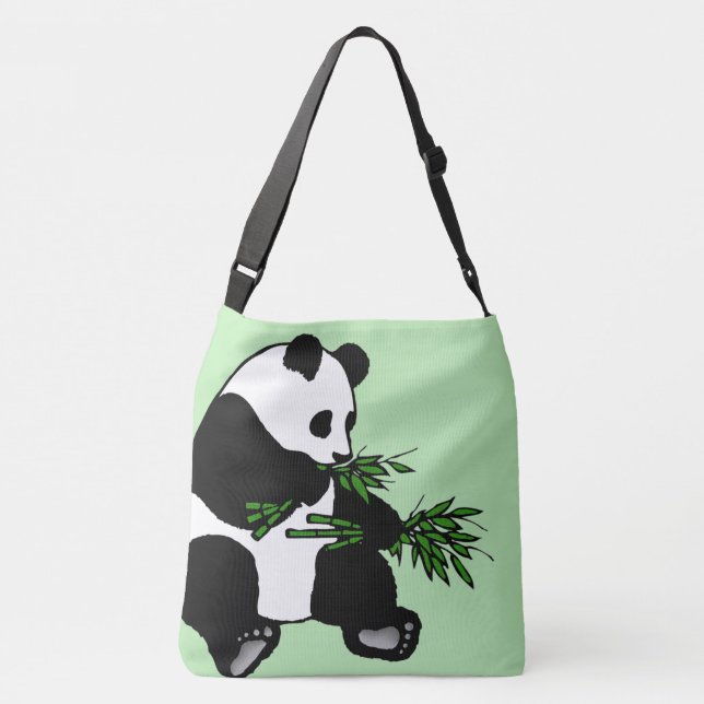 Bolso Cruzado Panda Gigante Verde (Reverso)