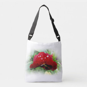 Bolso Cruzado Panda rojo brillante