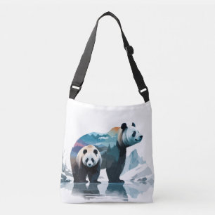 Bolso Cruzado Panda Vector Art Animal Majestic Nature Wildife