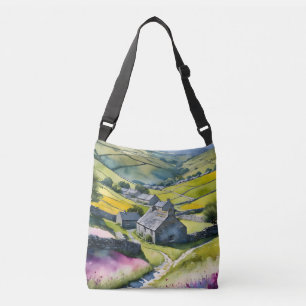 Bolso Cruzado Panorama de "Glen Garlands" en Yorkshire Dales