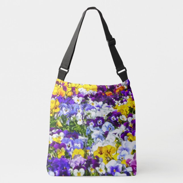 Bolso Cruzado Pansies (Anverso)