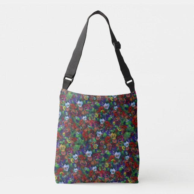Bolso Cruzado Pansy Flower bag (Anverso)