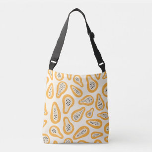 Bolso Cruzado Papaya Tropical: Grunge, Mano Cortada.