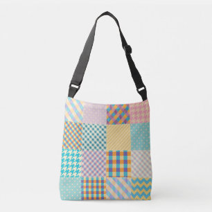 Bolso Cruzado Papel de época: fondo textil sin costuras