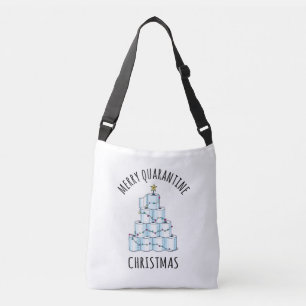 Bolso Cruzado Papel de inodoro de árbol de navidad en cuarentena