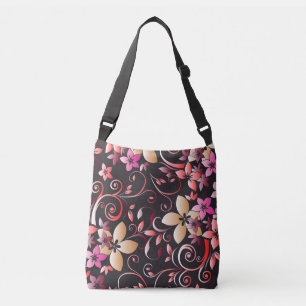 Bolso Cruzado Papel de pared de flores 7